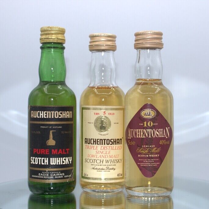 Auchentoshan miniatures x 3 Auchentoshan miniatures x 3