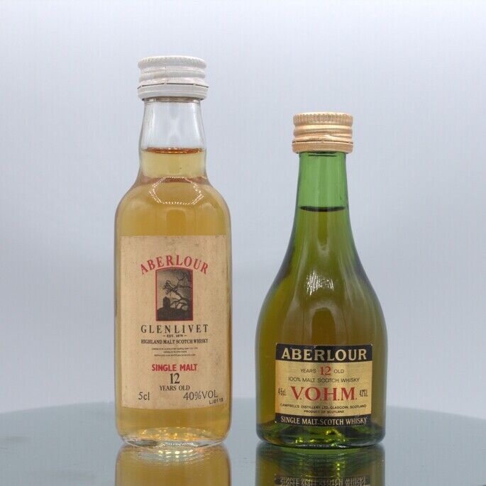 Aberlour 12 year old miniatures x 2 Aberlour 12 year old miniatures x 2
