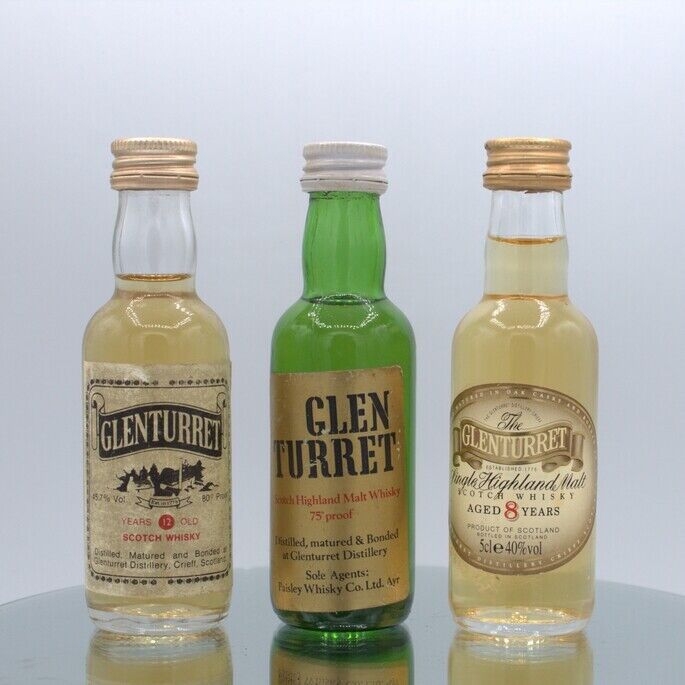 Glenturret miniatures x 3 Glenturret miniatures x 3