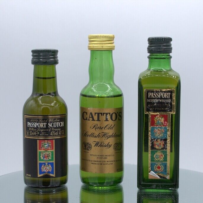 Scotch Whisky miniatures x 3 Scotch Whisky miniatures x 3